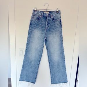 Aritzia Denim Forum “The Farrah” High Rise Wide Leg. Size 27
